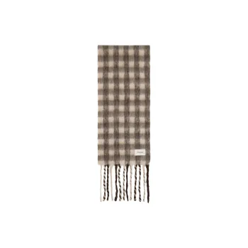 HOLZWEILER Alpaca Polyamide Knit Scarves Men's Brown/Beige