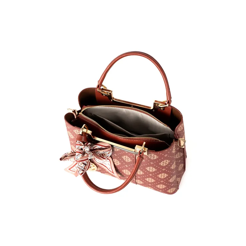 Vigno Synthetic Leather Handbags Shoulder Bags Regular Women's Red-13