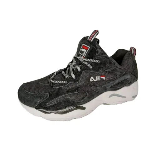 FILA Ray Tracer Durable Breathable Low Top Running Shoes Women's Black