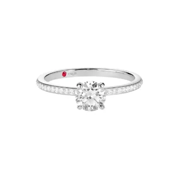 FRED Platinum Ruby Diamond Rings Women's Silver