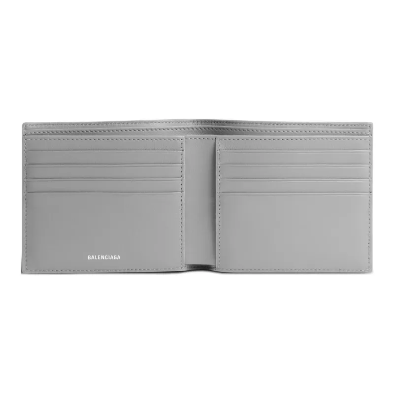 Balenciaga Lambskin Wallet Men's Gray-2
