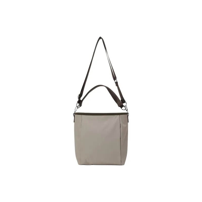 DESCENTE Nylon Bucket Bag, One Shoulder Handbag Women's Beige-4