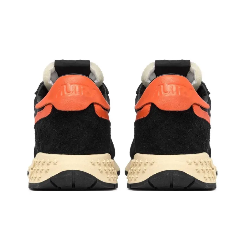 AUTRY ReelWind Slip Resistant Low Top Casual Shoes Men's Orange Black-3