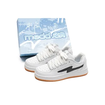 Medd Puffy Skateboard Shoes Anti Slip Wear Resistant Low Top Skateboard Shoes Unisex