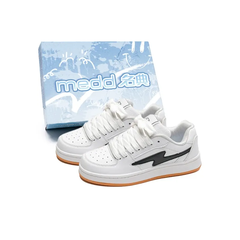 Medd Puffy Skateboard Shoes Anti-Slip Wear-Resistant Low-Top Skateboard Shoes Unisex-6
