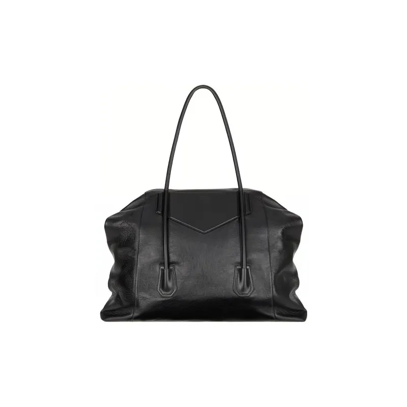 Givenchy BSTROY Collaboration Antigona Lock Calfskin Shoulder Bag Crossbody Bag Handbag Medium Size Women's Black-2