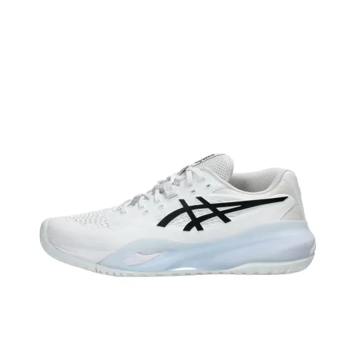 Asics Anti Slip Wear Resistant Low Top Tennis Shoes Men's White