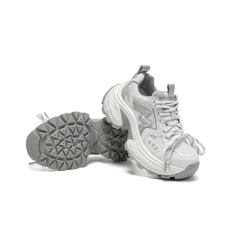 EBLAN Low Top Chunky Sneakers Women's Beige-2