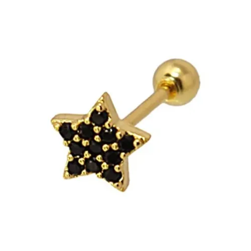 ANARTXY Steel Stud Earrings Women's Gold