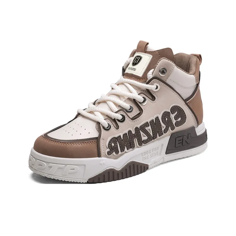 HACKBUTEER High Top Skateboard Shoes Men's Box-7