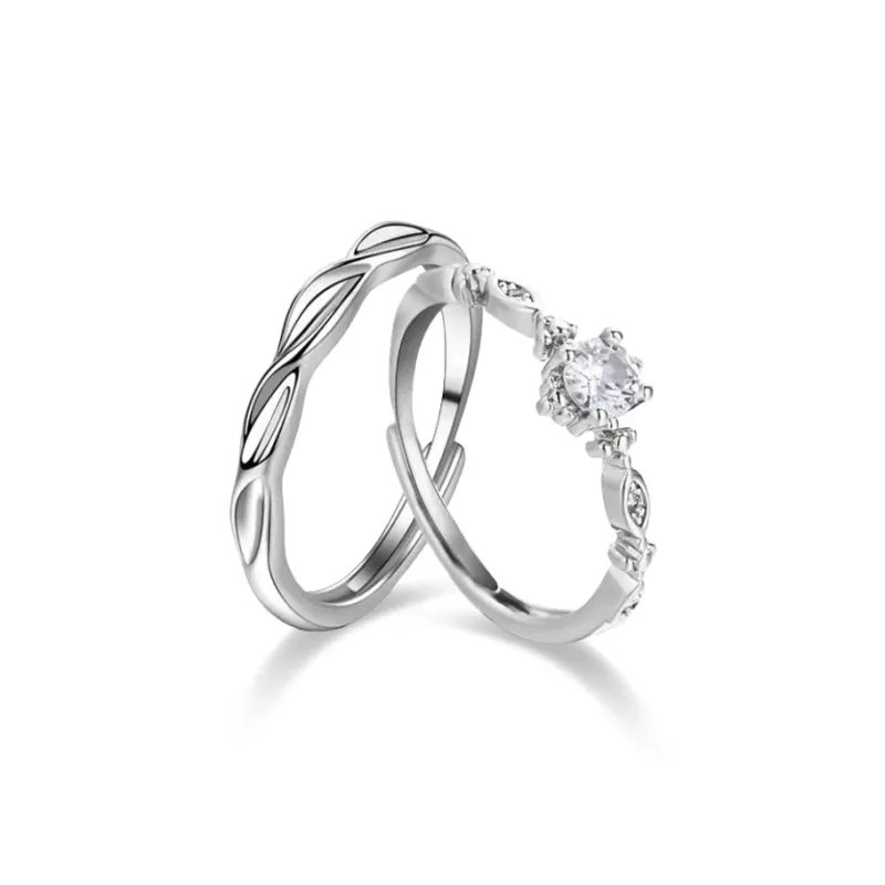 WANLIACC S999 Fine Silver Rings Unisex-3