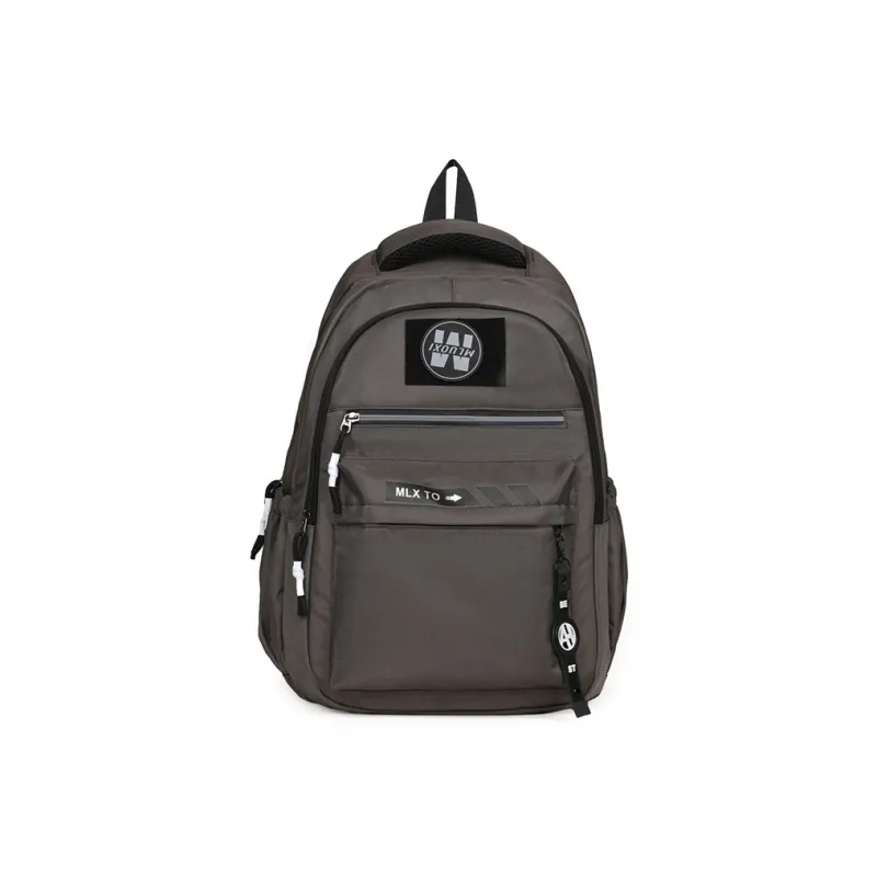 MOK Oxford Backpacks Unisex Light Gray/Black/Blue/Dark Gray/Coffee-10
