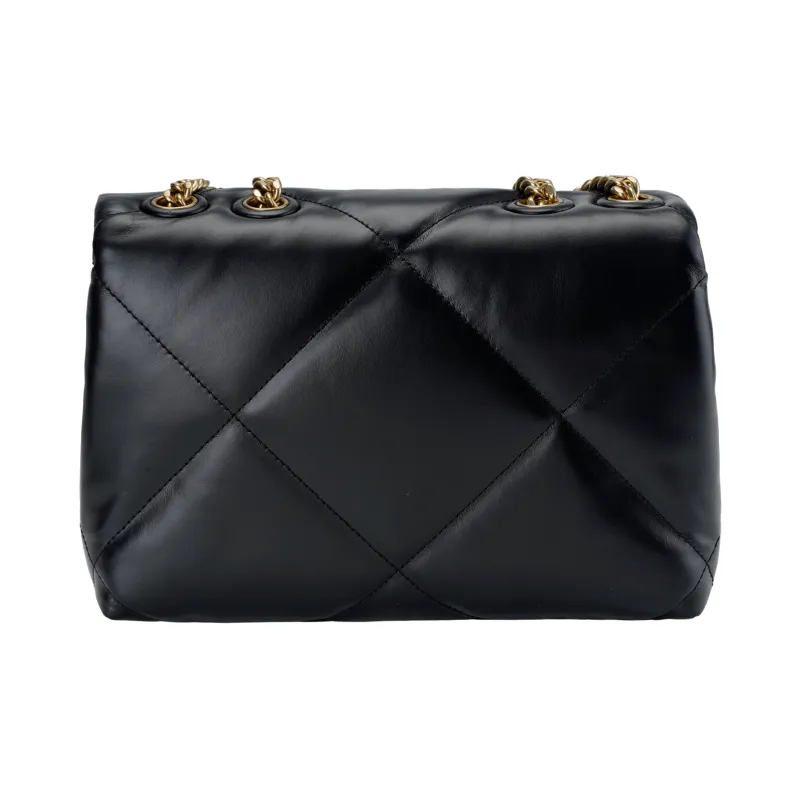 TORY BURCH Kira Nappa Leather Crossbody Bag, Shoulder Bag Trumpets Women's Black-2