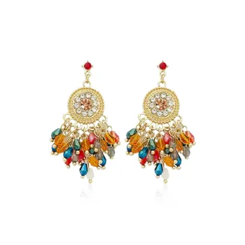 Shiban Alloy/Acrylic Earrings Unisex