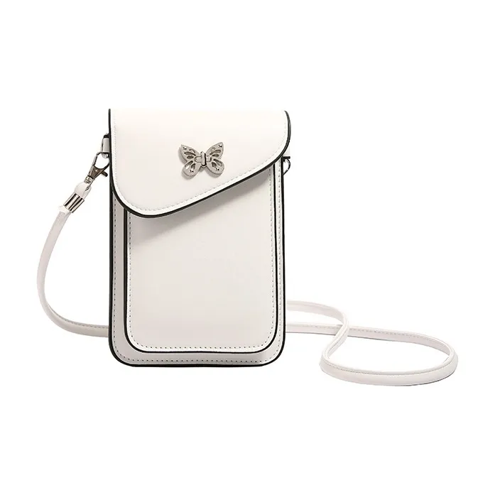 OKEKE PU Crossbody Bag Shoulder Bag Regular Women's White/Black/Pink/Red/Blue/Green-1