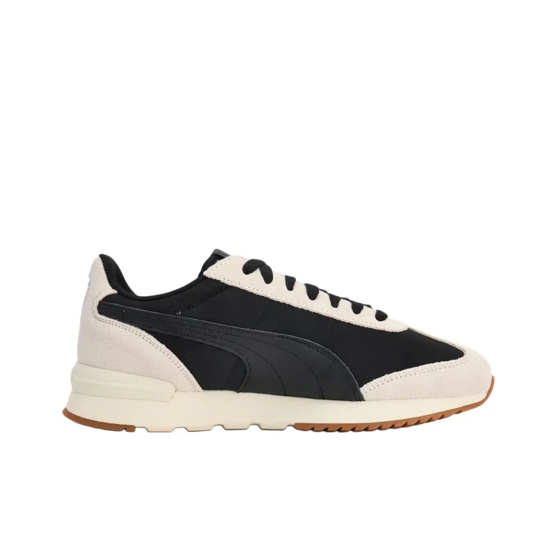 PUMA R78 Nylon Retro Anti Slip Wear Resistant Low Top Casual Shoes Unisex Black White-1