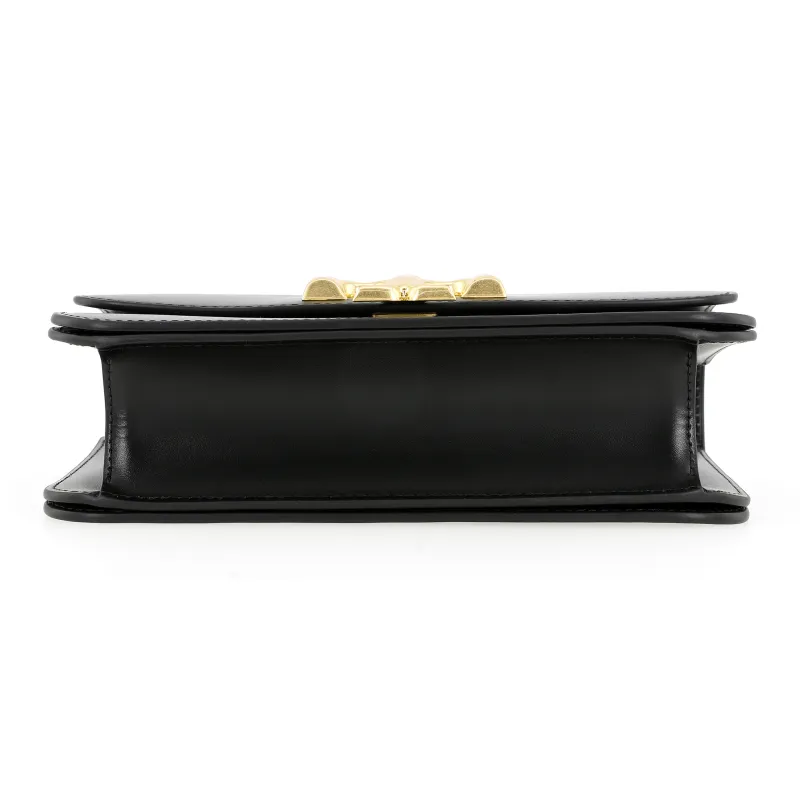 TORY BURCH Eleanor Cow Leather Shoulder Bag Crossbody Bag Medium Size Women's Black-3