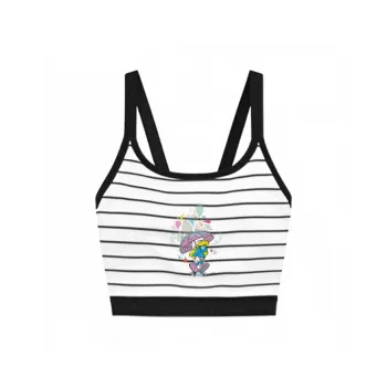 The Smurfs Bra Women's Black Stripes