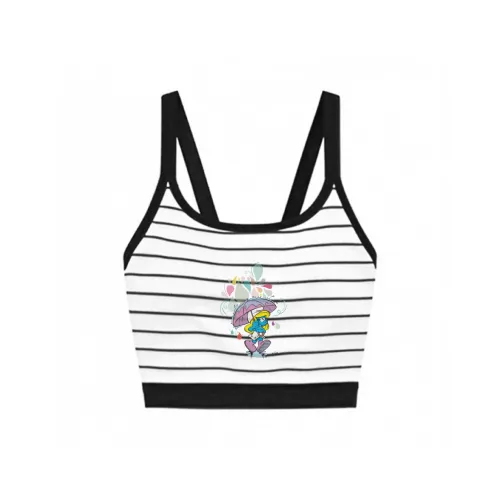 The Smurfs Bra Women's Black Stripes
