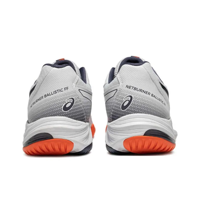 Asics Netburner Ballistic FF 3 Wear resistant And Lightweight Low Top Training Shoes Unisex White-3
