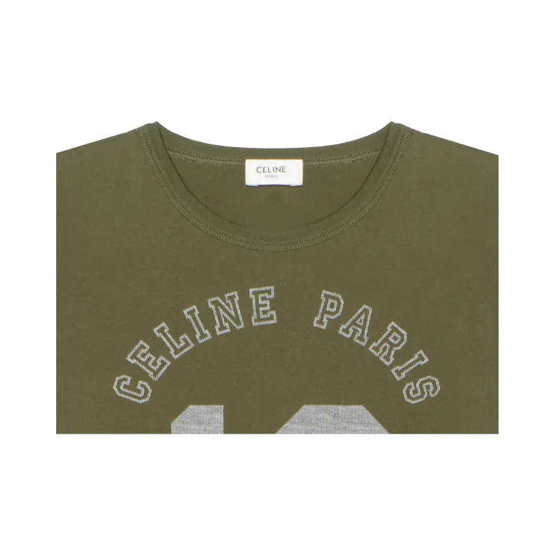 CELINE T Shirts Women's Dark Khaki-3