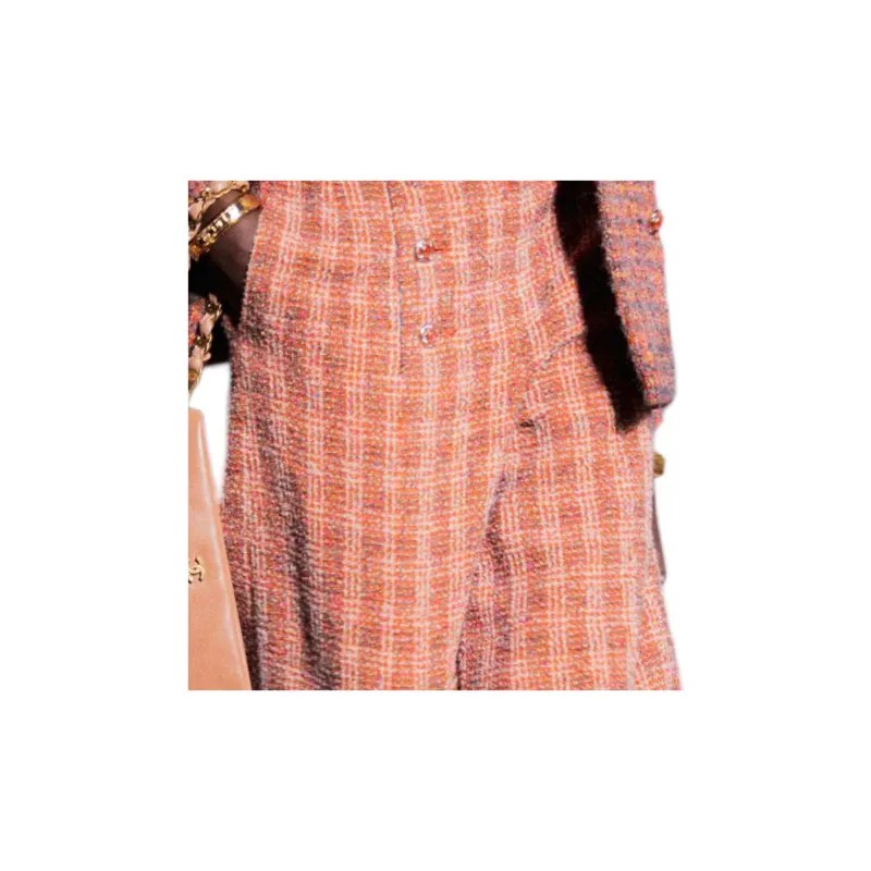 CHANEL Casual Pants Women's Orange-2