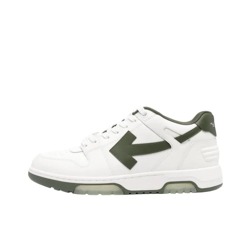 OFF WHITE Out Of Office Low Top Skateboard Shoes Men's White-0