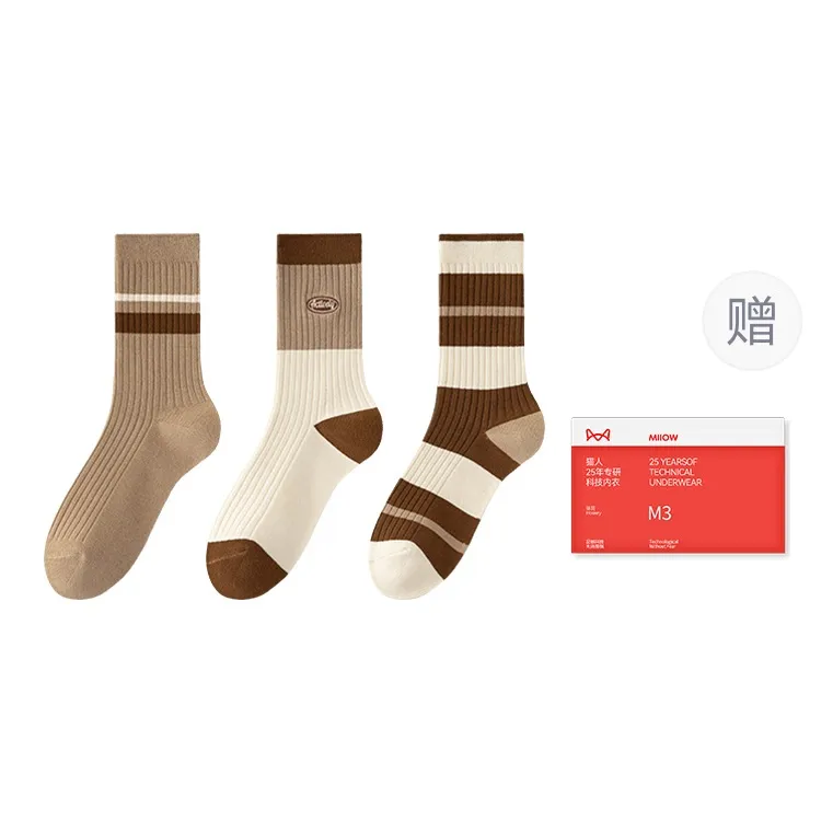 MIIOW Trend Party Series Mid Calf Socks Women's Shopping Bag Combo Set-16