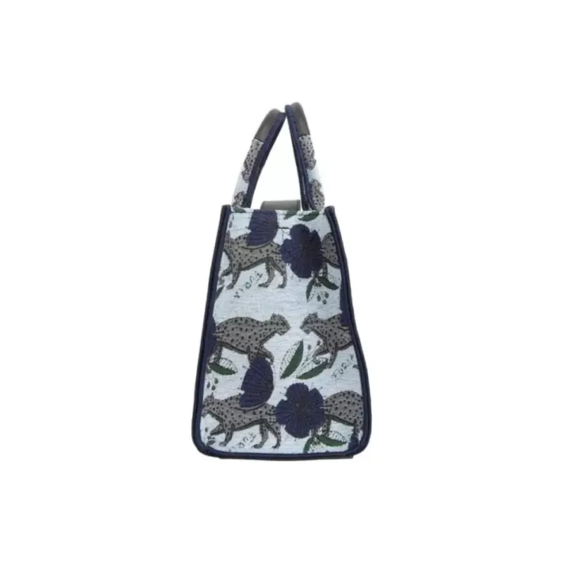 Furla Cotton Tote Bag, Shopping Bag, Shoulder Bag, Crossbody Bag, Handbag Women's Multicolor-2