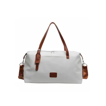 OURFUN Fabric Gym Bag Unisex Ecru/Gray/Black/Khaki