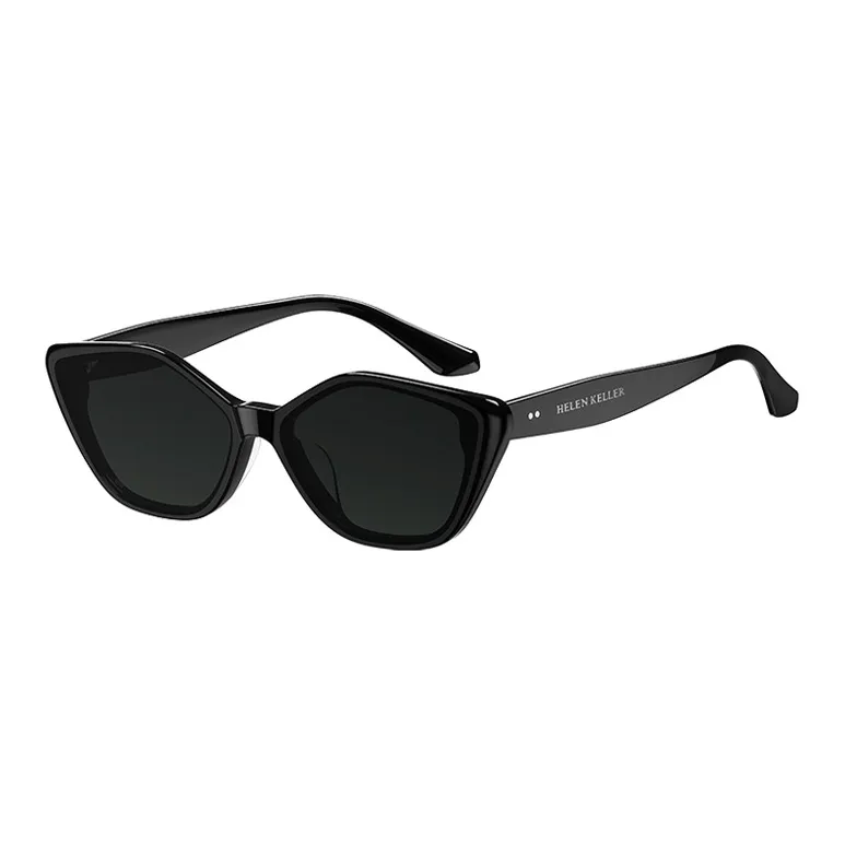HELEN KELLER Plate Frame Cat Eye Sunglasses Unisex-1