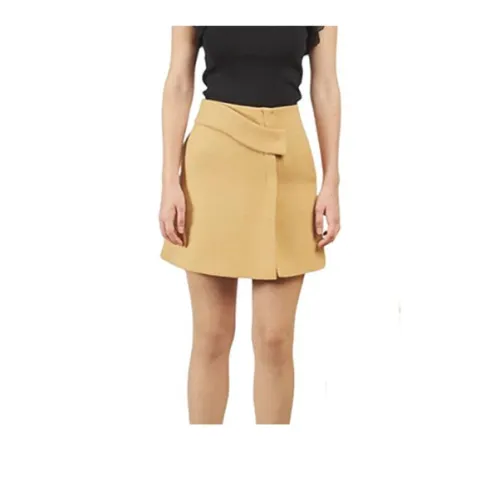 SUNDAY LIFE Casual Short Skirts Women's Yellow
