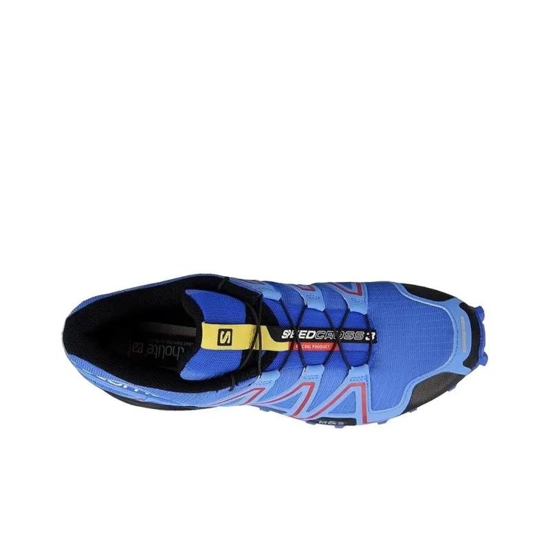 SALOMON Speedcross 3 Anti Slip Wear Resistant Low Top Running Shoes Men's Blue-2