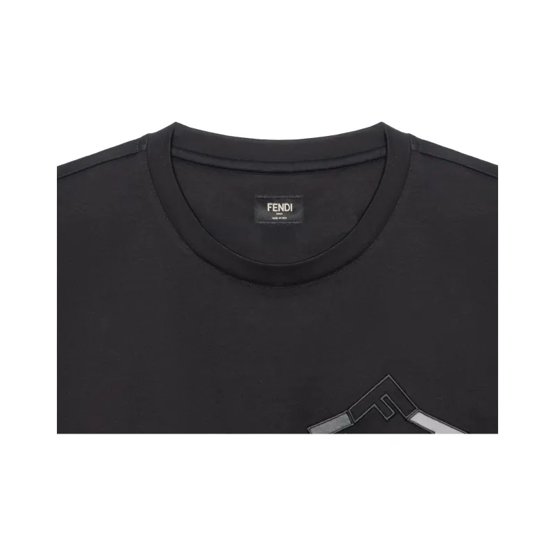 FENDI T Shirts Men Black-5