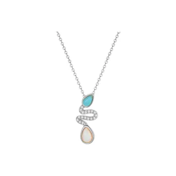 HMZ S925 Silver Necklaces Women's