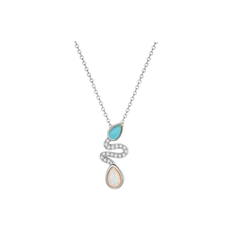 HMZ S925 Silver Necklaces Women's-0