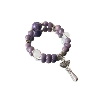Mù Shàng Yún Yě Ceramic Bracelets Women's Purple
