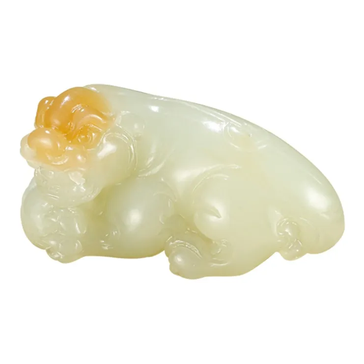 Treasure Pendants Pale Greenish White Jade Unisex-0
