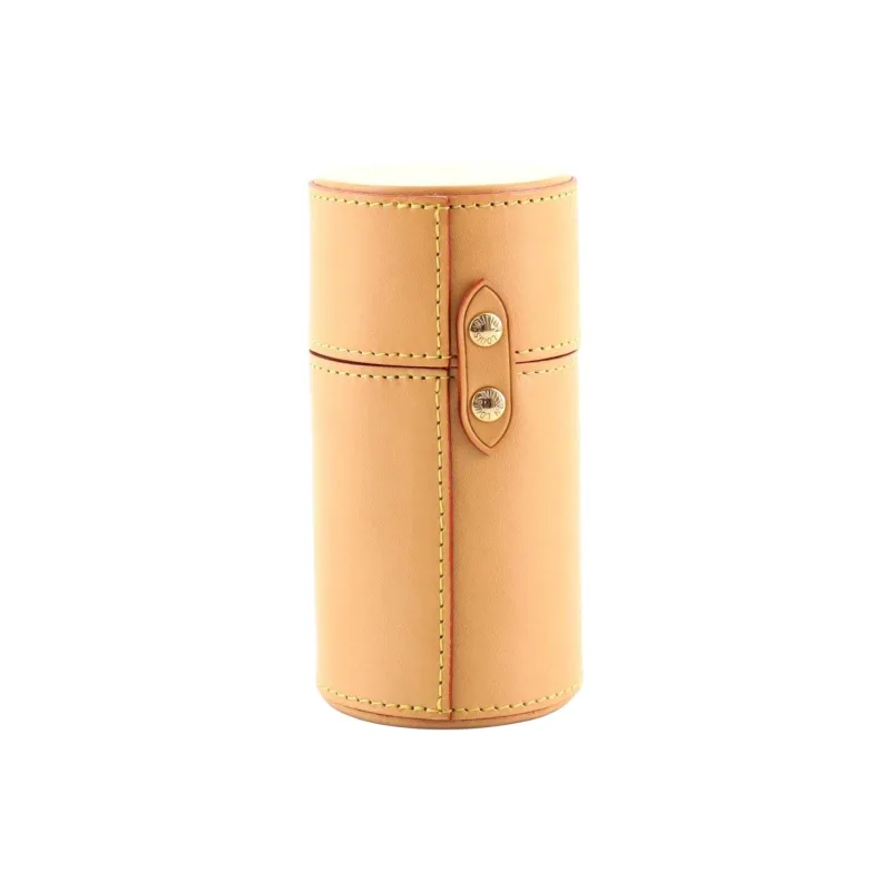 LOUIS VUITTON Leather Storage Box Women's Beige-1