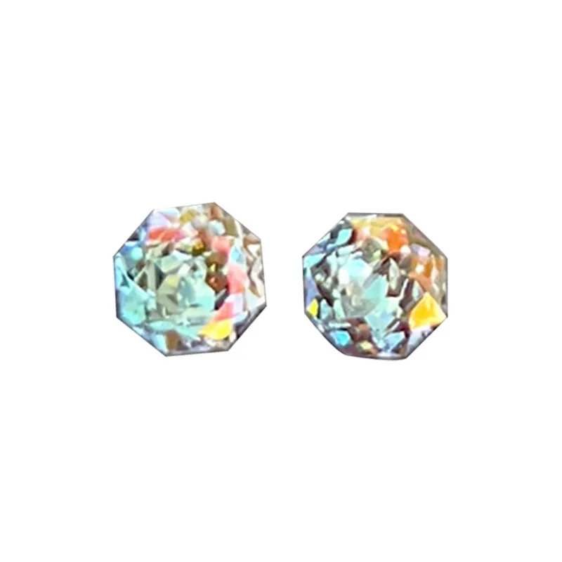 HOLLY RYAN Zircon Stud Earrings Unisex-8
