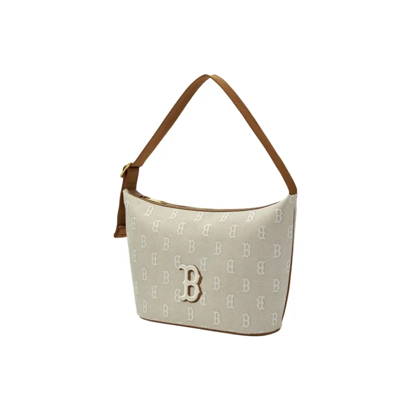 MLB MONOGRAM Series Boston Red Sox - Shoulder Bag Shoulder Bag Square Bag Unisex Khaki-1