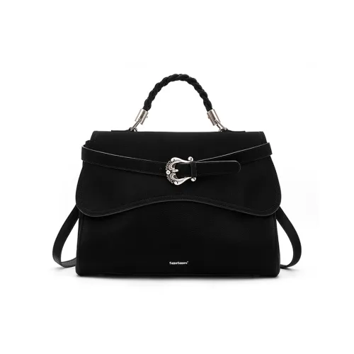 MCMIKO Artificial Leather backpack weave Women's Black