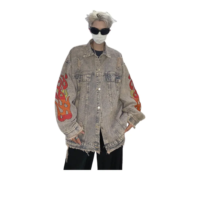 TESTUNG Denim Jackets Unisex Blue-0