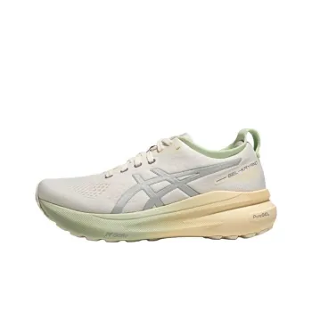 Asics Gel Kayano 31 Anti Slip Wear Resistant Low Top Marathon Long Distance Running Shoes Women's Milk White