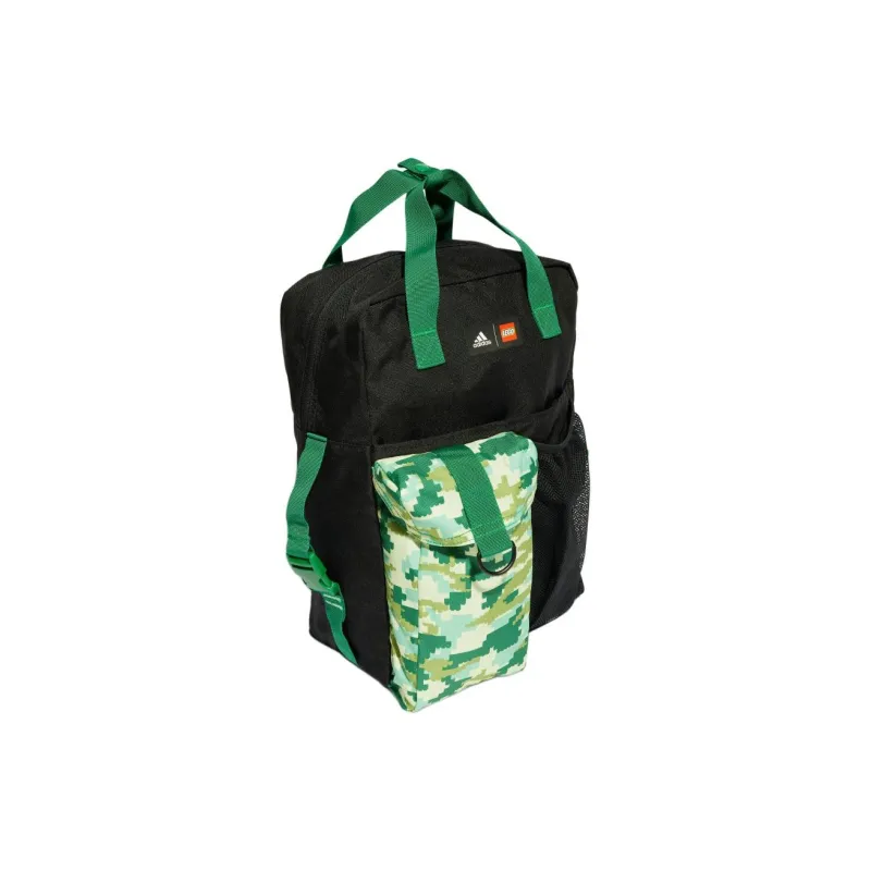 Adidas LEGO Collaboration Recycled Polyester Backpack Kids' Black & Green-1