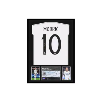 Three For Real Madrid Team Jersey Icons Certificate Framed Unisex