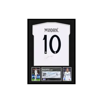 Three For Real Madrid Team Jersey Icons Certificate Framed Unisex