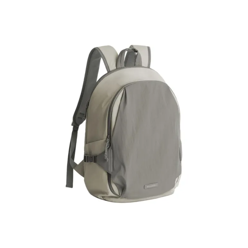 BAGSMART Nylon Light Travel Backpack Laptop Bag Medium Size Unisex Orange/Gray-5