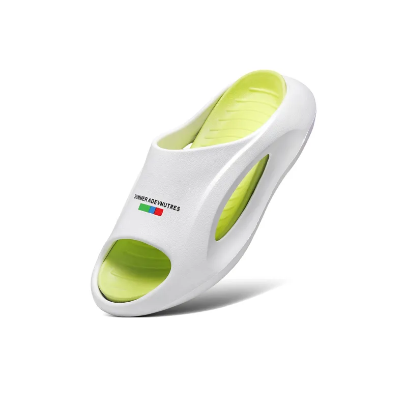 CARTELO Slide Slippers Unisex White Blue/White Green/Beige Brown-7