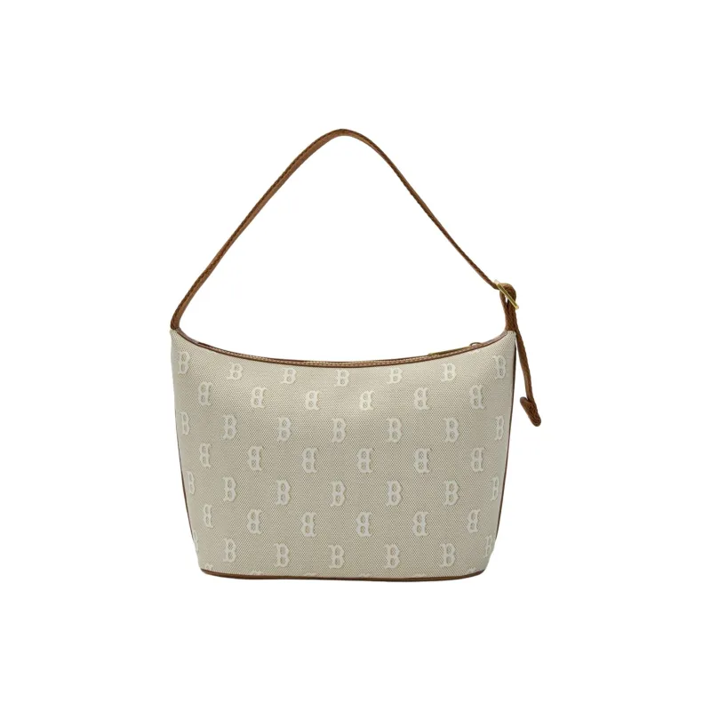 MLB MONOGRAM Series Boston Red Sox - Shoulder Bag Shoulder Bag Square Bag Unisex Khaki-3